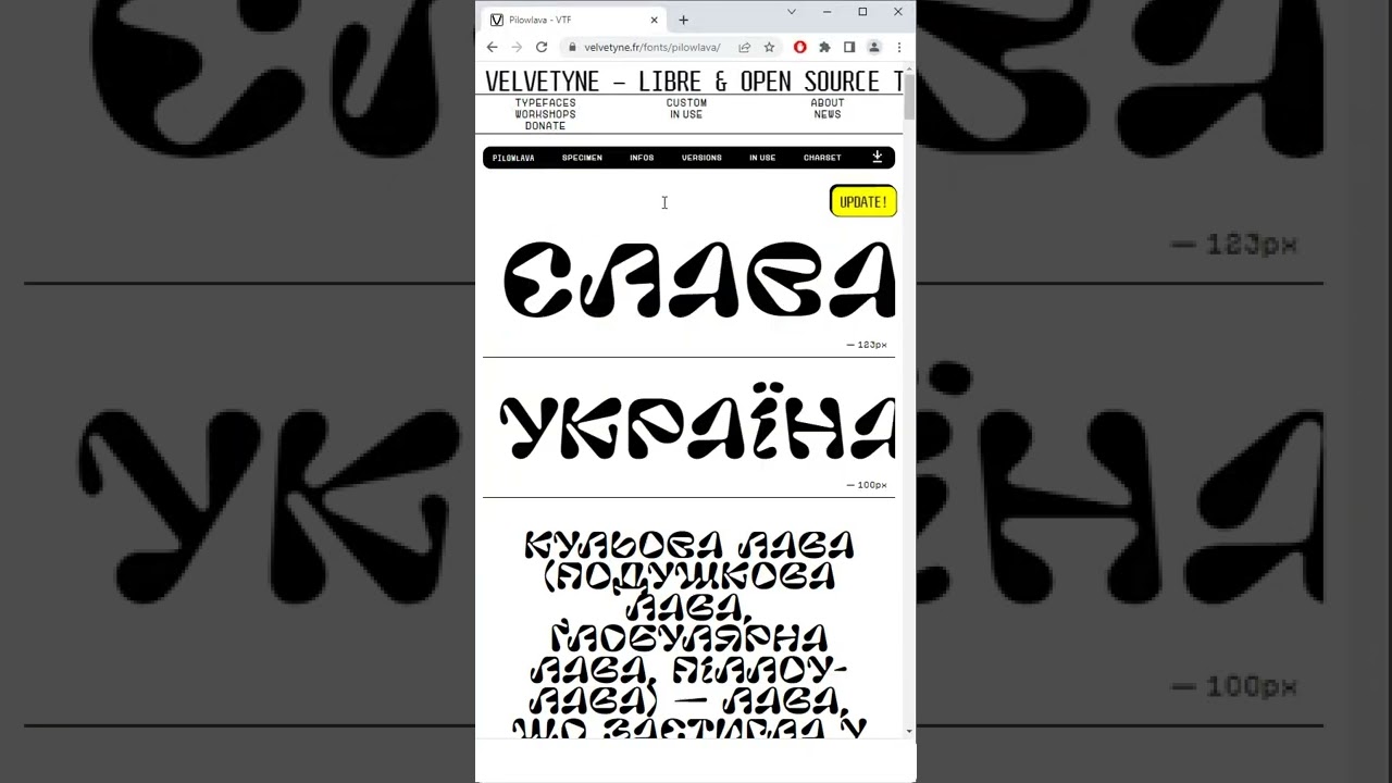 Découvre une Font extravagante sur velvetyne.fr 