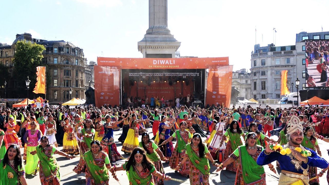 Diwali In Trafalgar Square London 2022 - दिवाली समारोह - Opening Ceremony Various Dance Groups