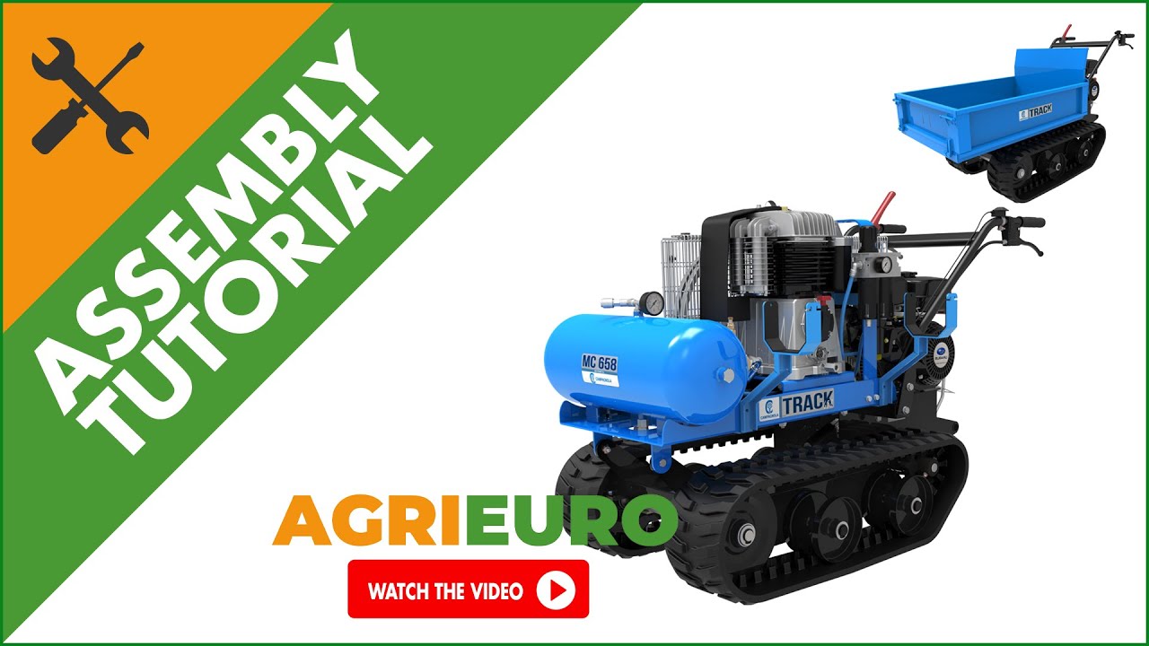 Campagnola MC 658 Self-propelled Engine-driven Tracked Air Compressor - Bumper - Assembly tutorial