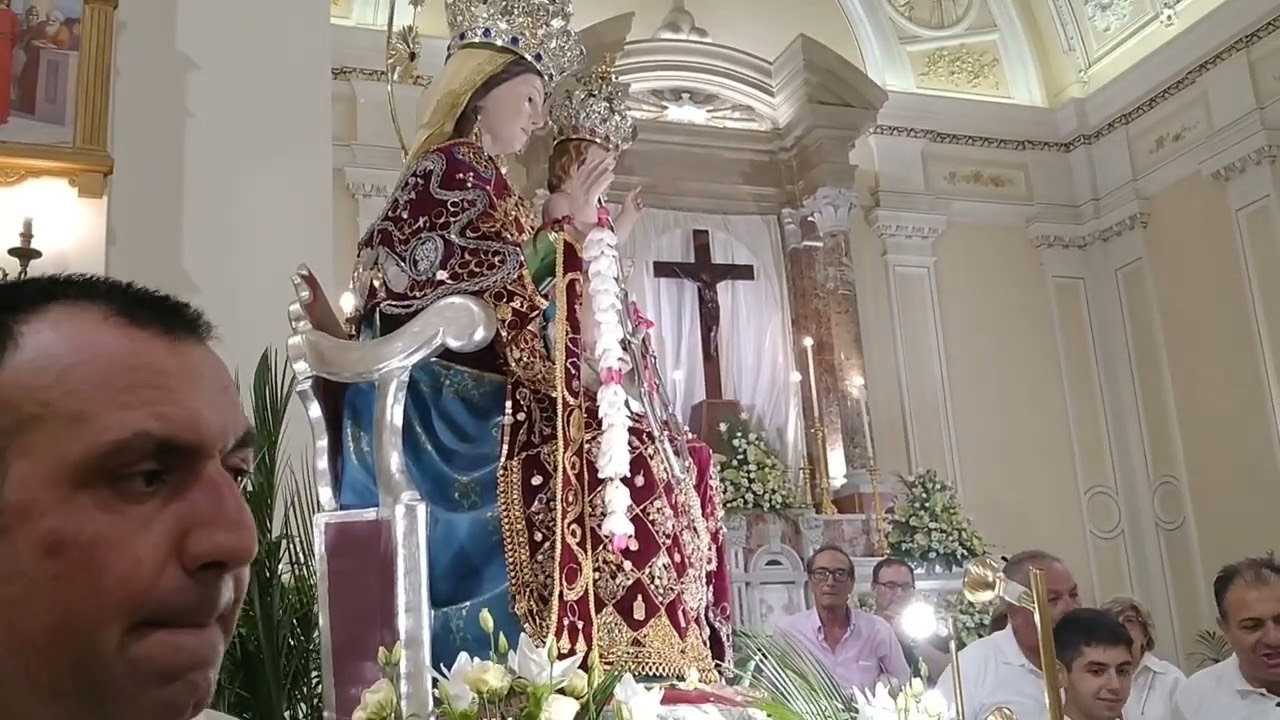 Festa Madonna della Catena 2023 Roccalumera (ME)- Rientro in chiesa della processione