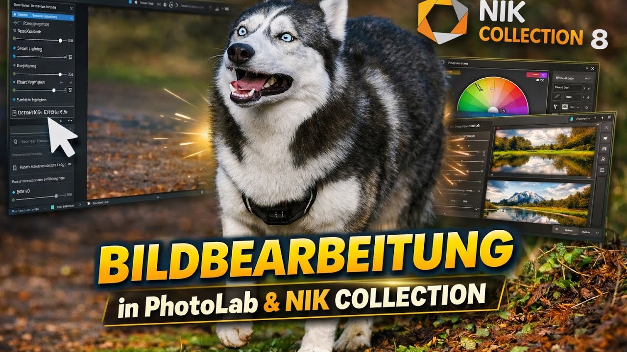 Bildbearbeitung mit DxO PhotoLab 9 & Nik Collection 8 – Vom RAW zum perfekten Wildlife-Foto 🐺📸