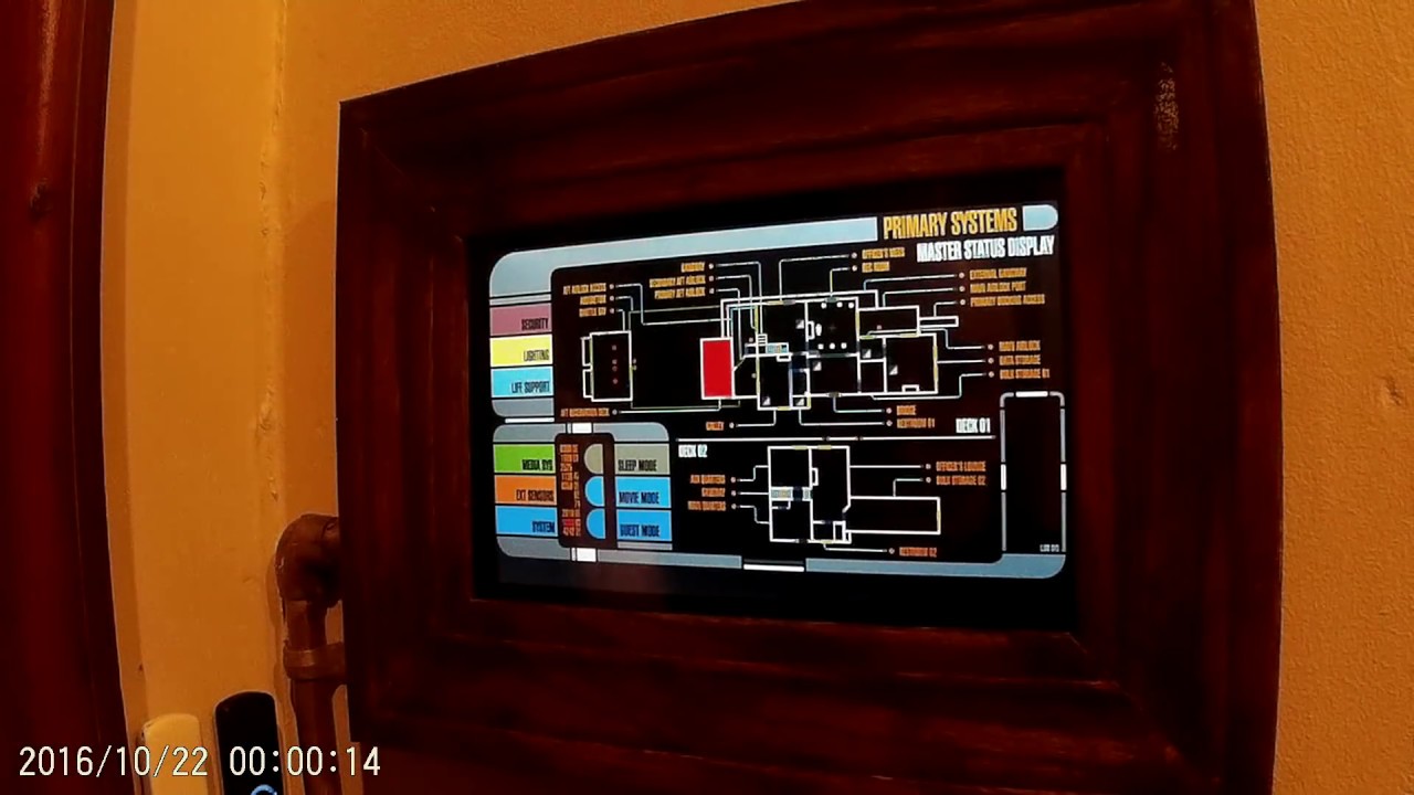 First tour of my Homeseer-powered LCARS terminal