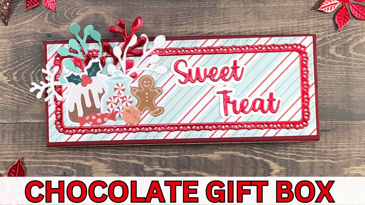 DIY Chocolate Gift Box for Full Size Candy Bars | Scrap Diva Designs