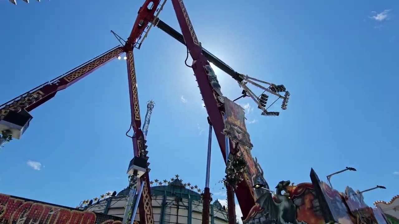 Excalibur Bruch Testfahrt Düsseldorfer Rheinkirmes 2024