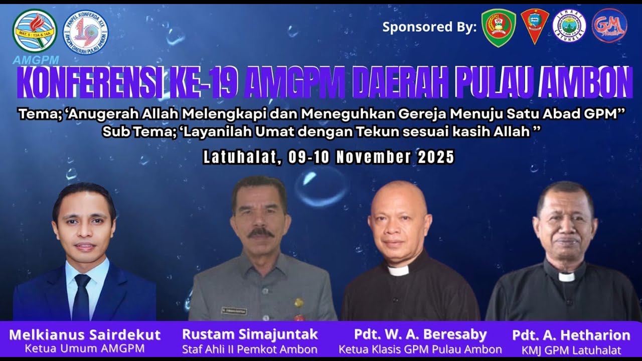 Kebaktian Pembukaan Konferda ke-19 AMGPM DAPUA | 09 November 2025