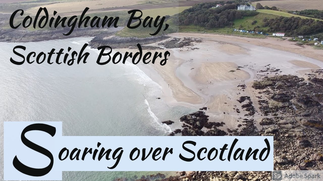 4K Drone Footage Scotland - Coldingham Bay, Scottish Borders