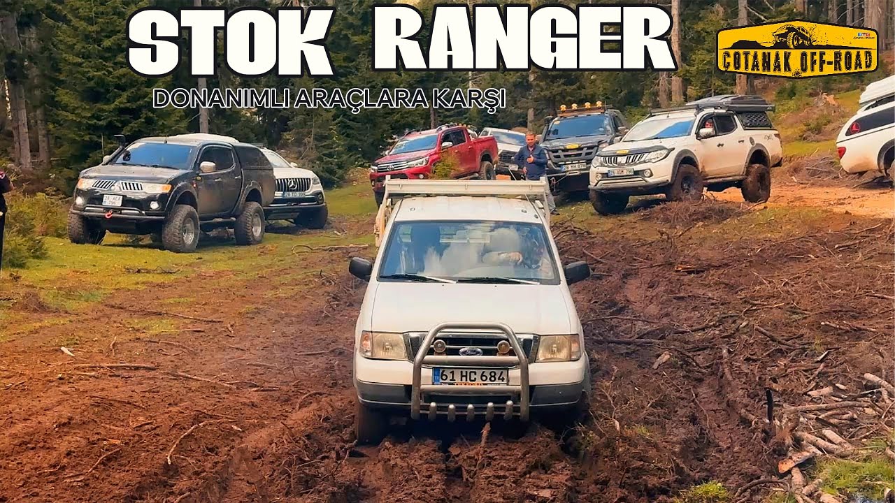 Stok Ranger vs Donanımlı Off-Road Canavarları | Toyota Hilux v Ford Ranger v Mercedes v Mitsubishi