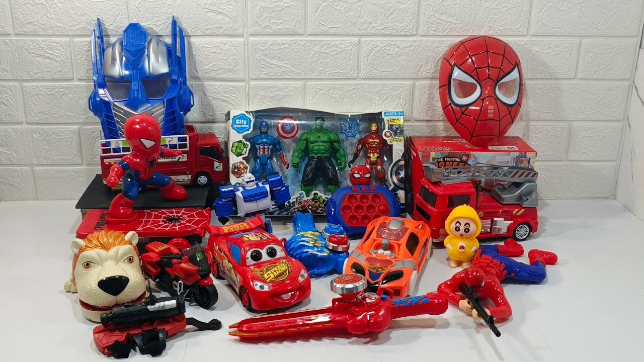 🎼 Fun Toys UNBOXING Spider-Man RESCUE AVENGER, Robot, Cars, Collection ASMR TOYS | Review Toys 24