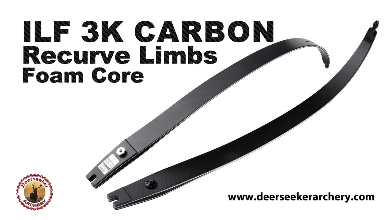 ILF 3K Carbon Recurve Limbs Foam Core by Deerseeker Archery