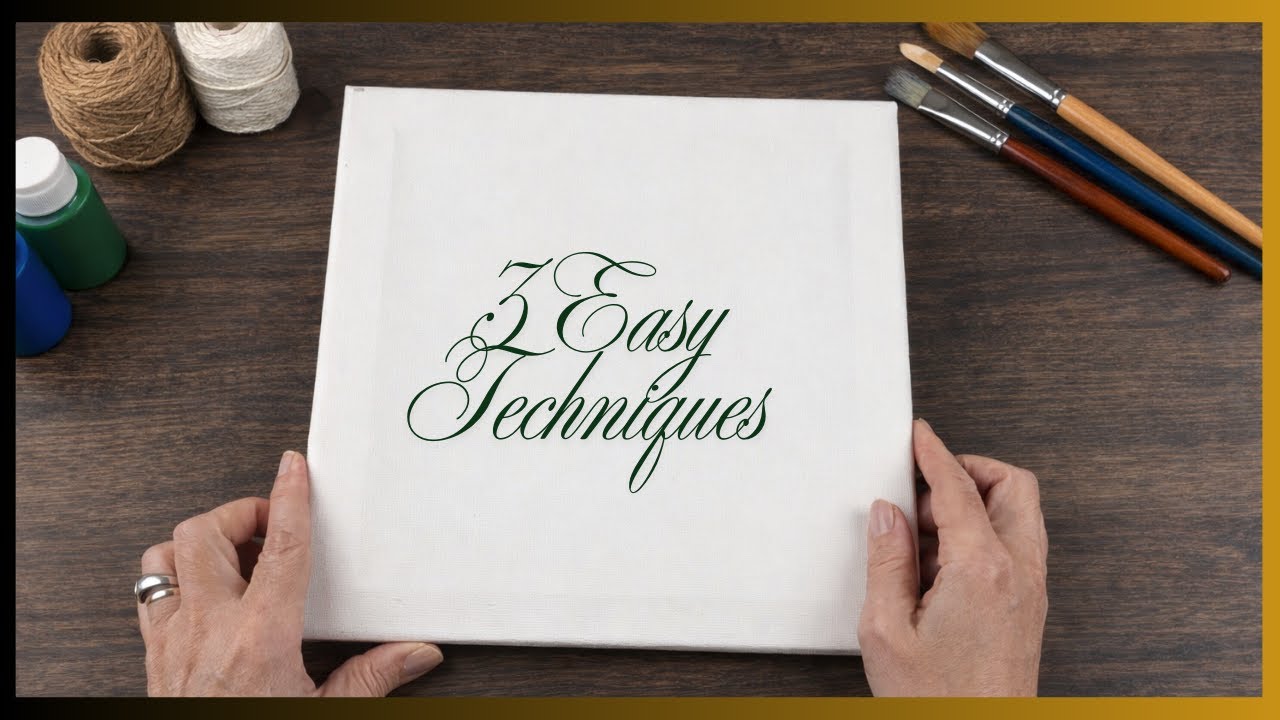 Let´s Create and Decorate!! 3 Easy Ideas with Canvas Panels - Decorative techiques - Crafts - DIY