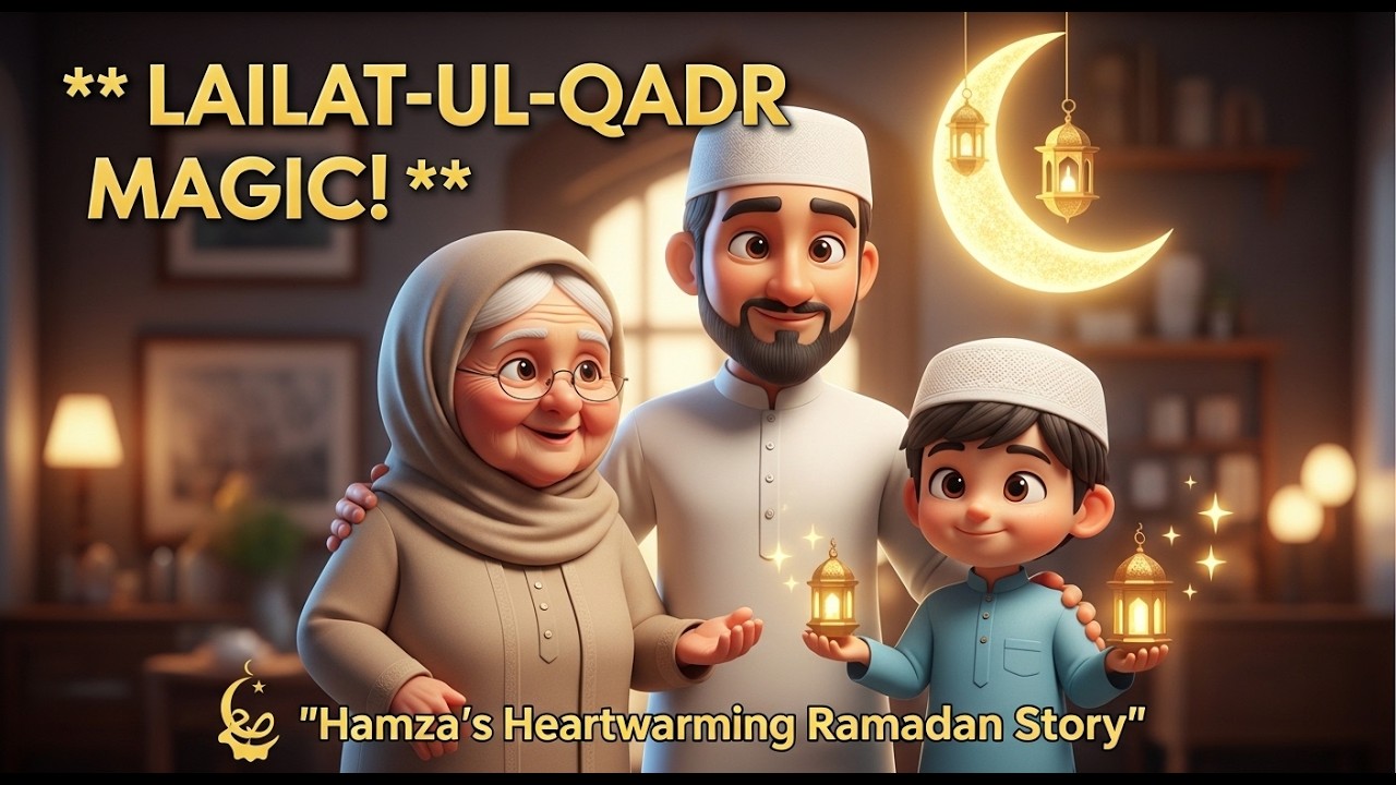 ?? Hamza’s Heartwarming Ramadan Journey | Lailat-ul-Qadr Family Story | 3D Cartoon Animation