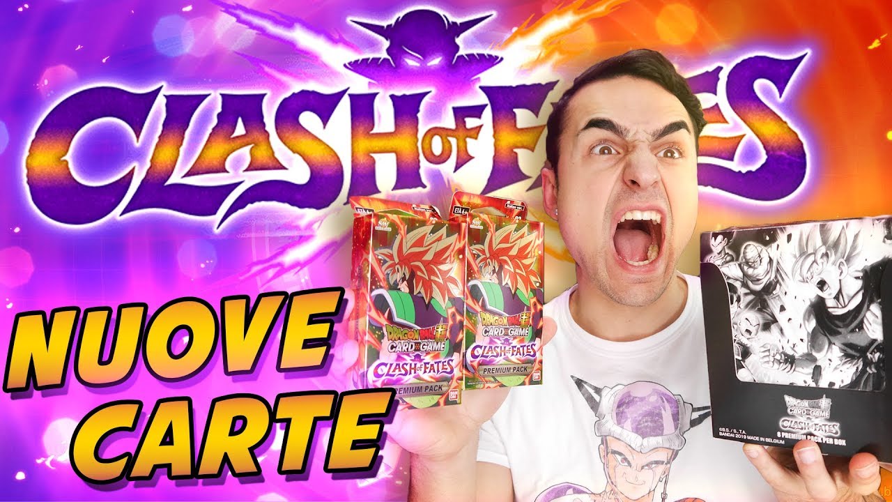 CLASH OF FATES! Sono arrivate le NUOVE CARTE. | Pack Opening Dragon Ball Super Card Game Ita