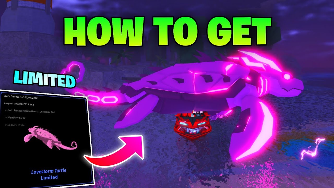 How to get LOVESTORM TURTLE in Valentides FISCH