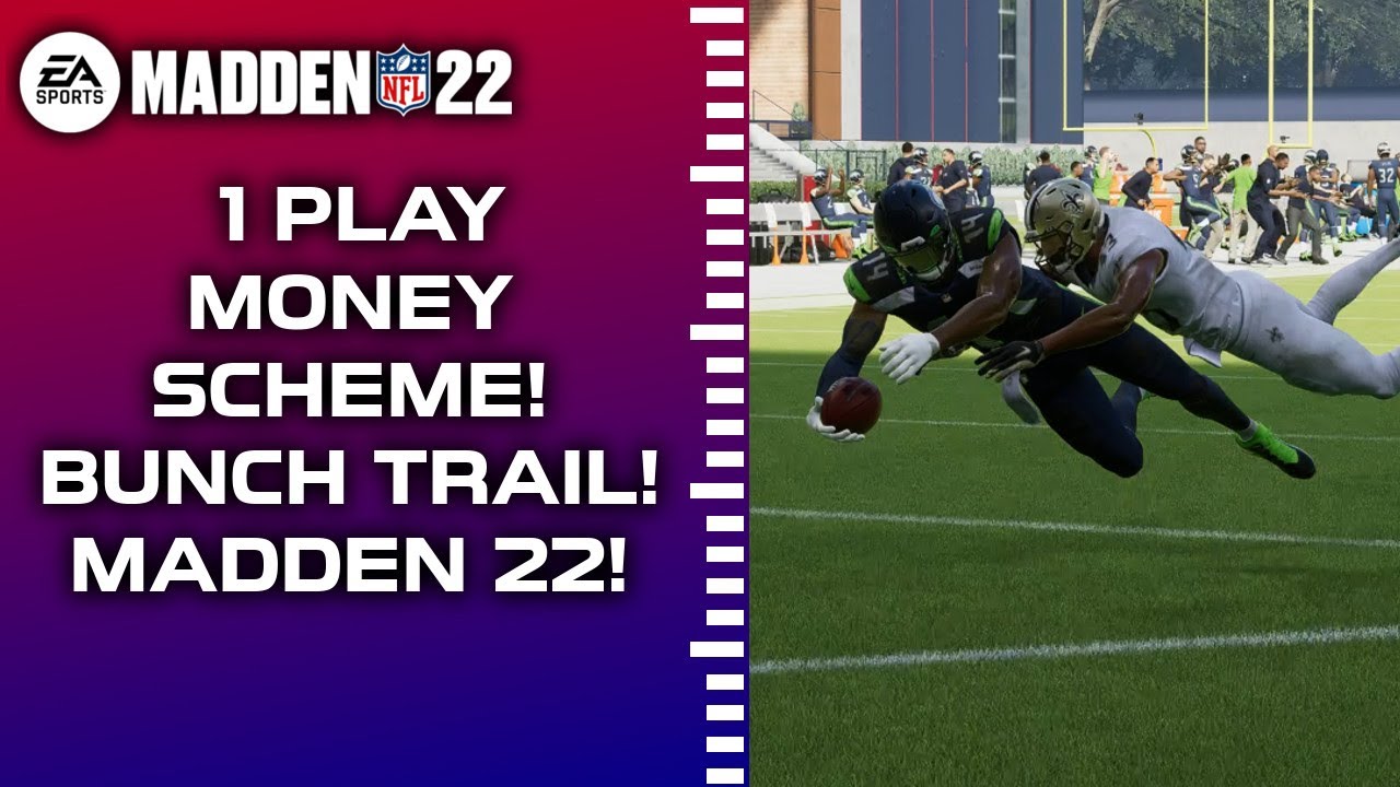 EASY 1 PLAY MONEY SCHEME TO SCORE TOUCHDOWNS! Bunch Trail - Madden Tips