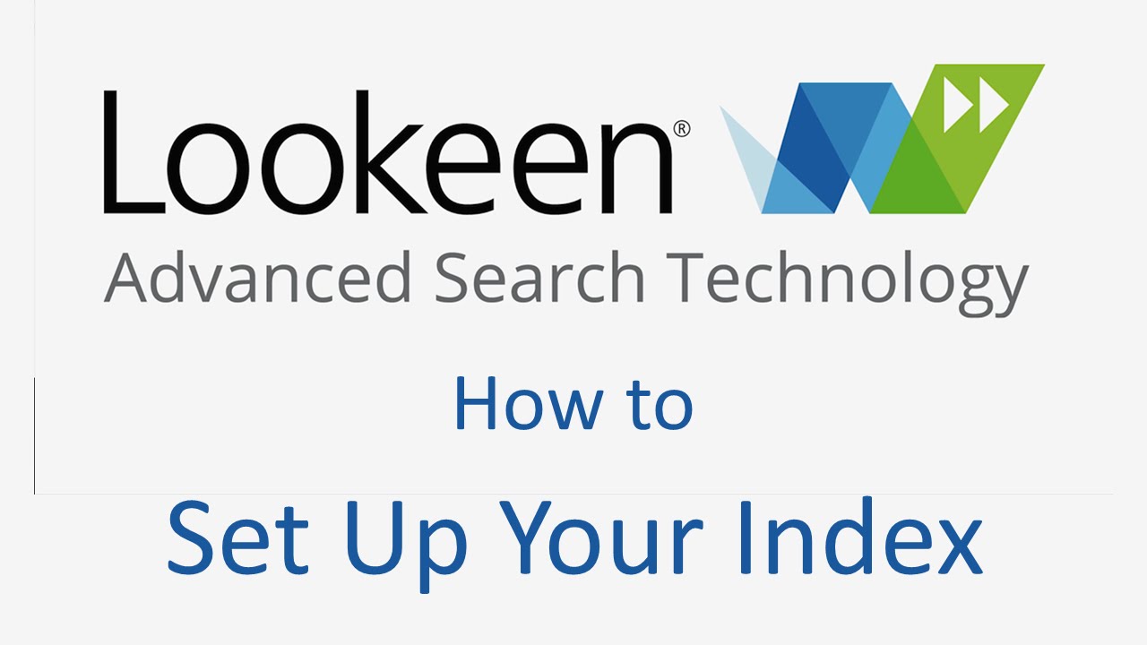 How to Set Up & Expand Your Search Index | Lookeen