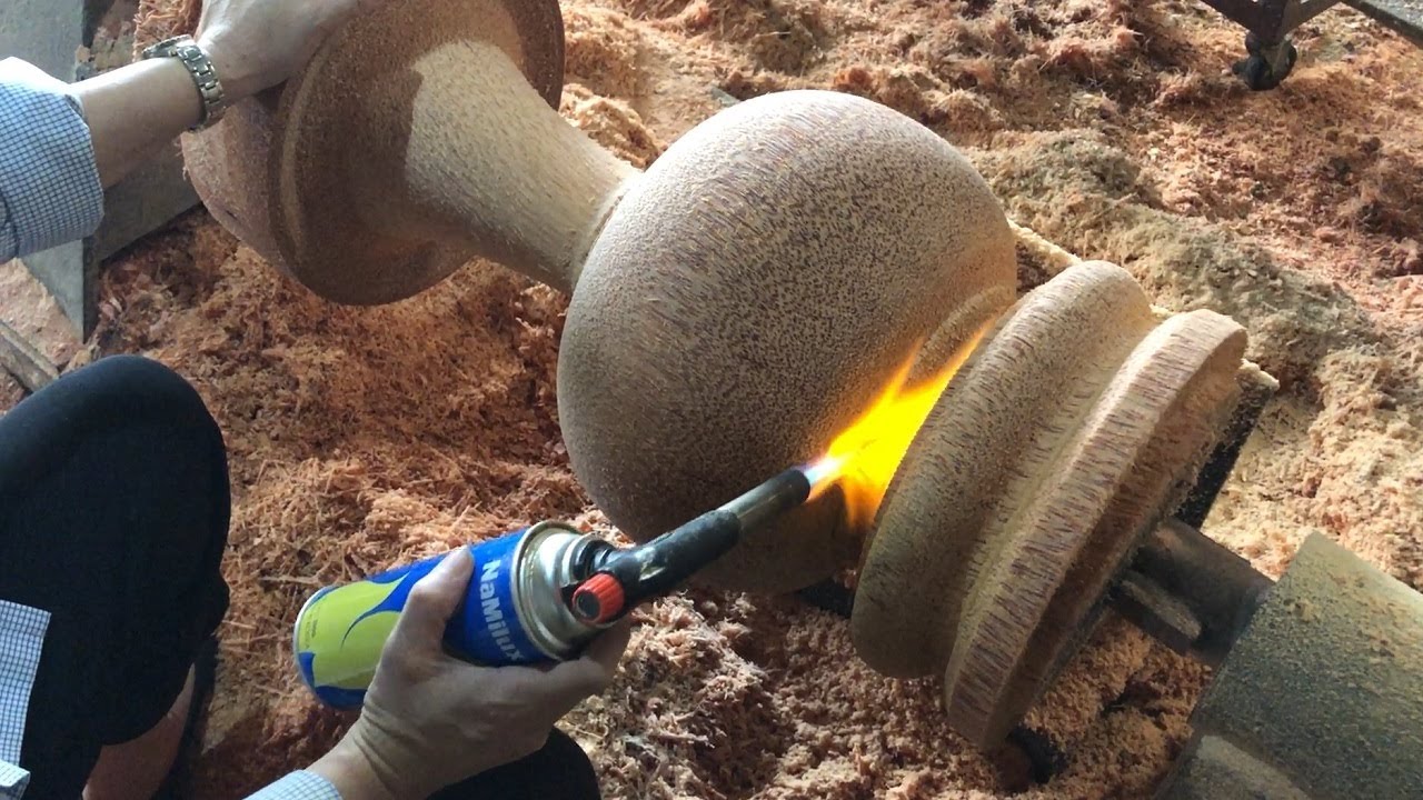 Amazing Woodturning Skills - Work Easily With Coconut Wood // Woodworking Art!