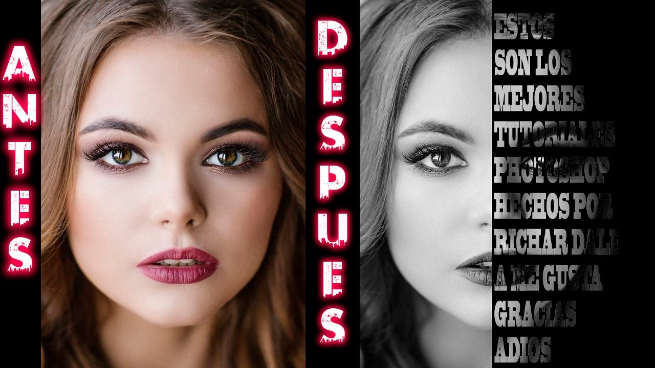 tutorial f&aacute;cil para crear efecto ROSTRO con LETRAS con photoshop 🔴 poner letras en un rostro