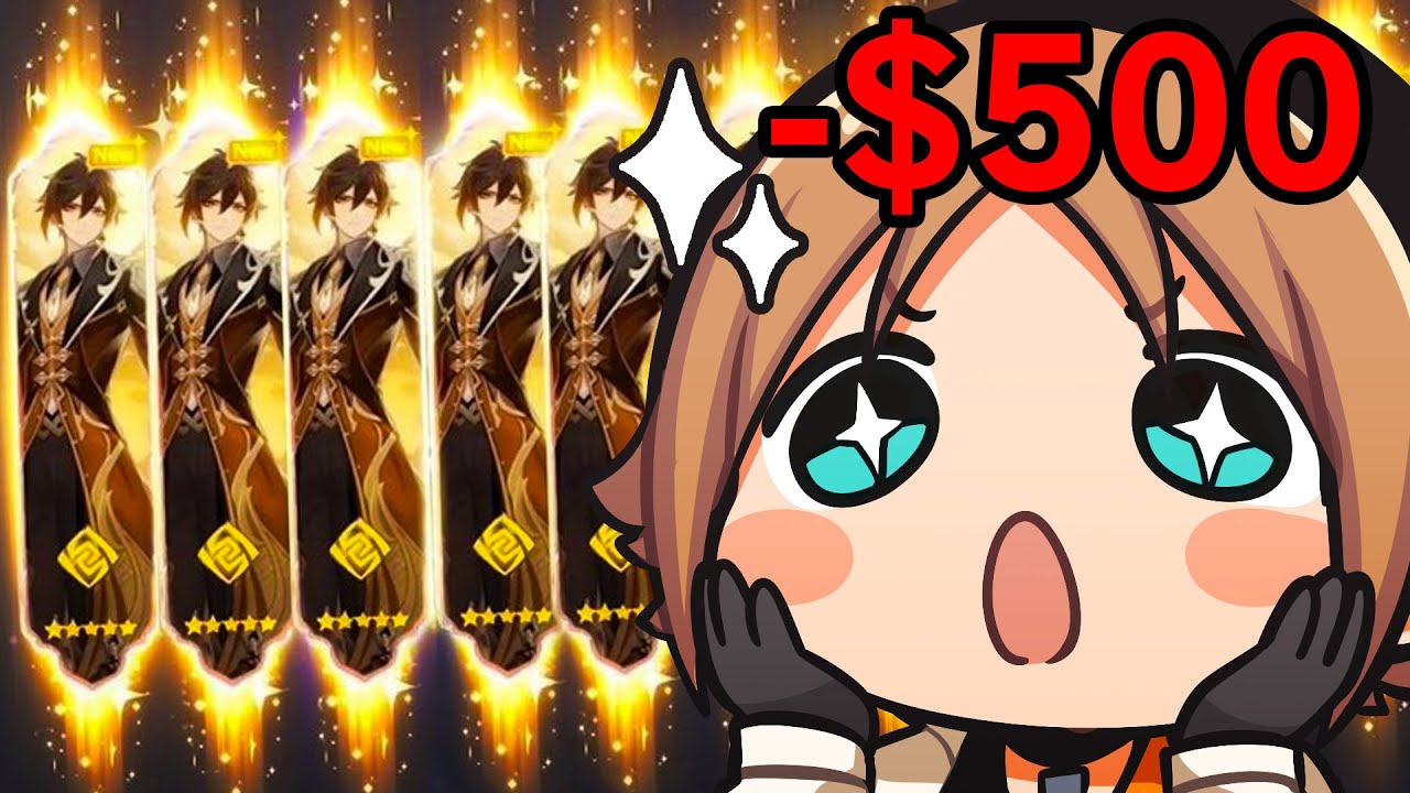 I spend my life savings on pulling C6 Zhongli