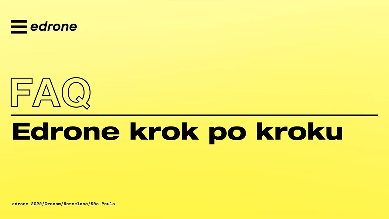 edrone krok po kroku | FAQ