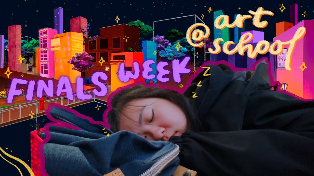 FINALS WEEK at art school *pratt vlog*
