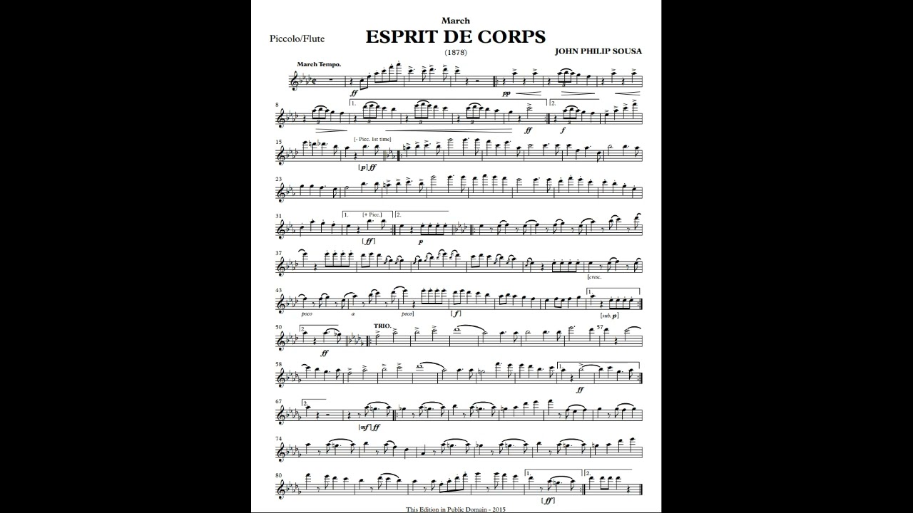Esprit du Corps March - FLUTE/PICCOLO