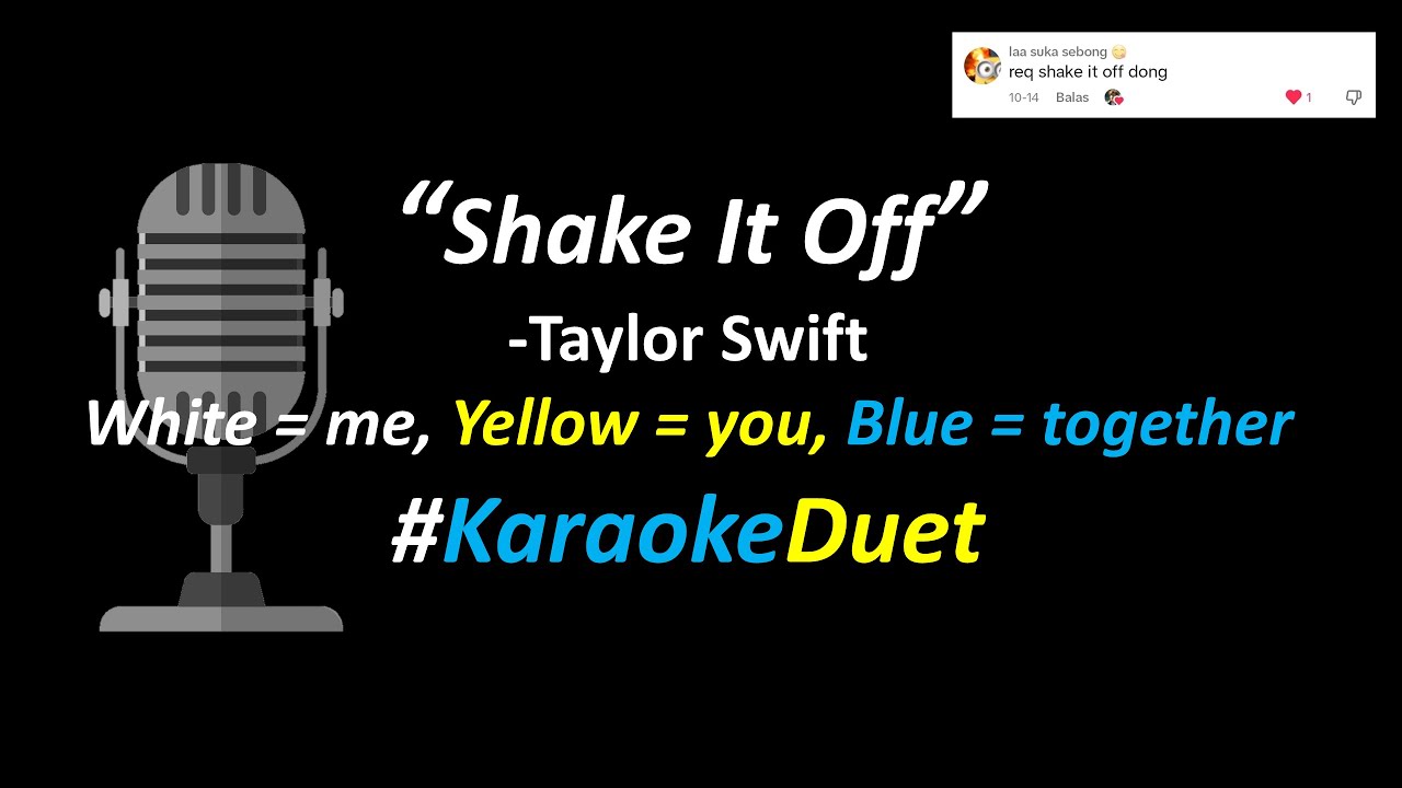 Taylor Swift - Shake It Off (Karaoke Duet Version) | Sing With Me