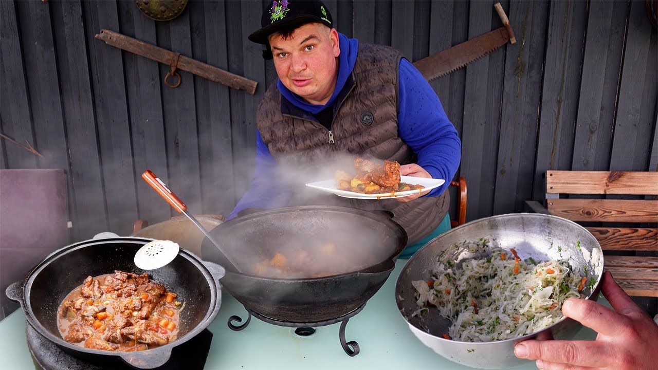 Sonkauliukai aluje, gaminta kazane