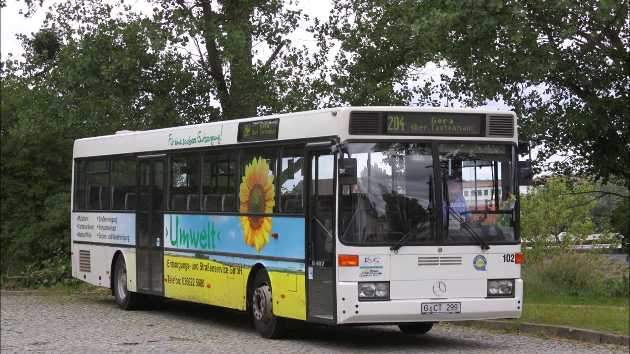 Sound eines Mercedes-Benz O407 des RVG Gera (Wagen 102/G-CT 299)