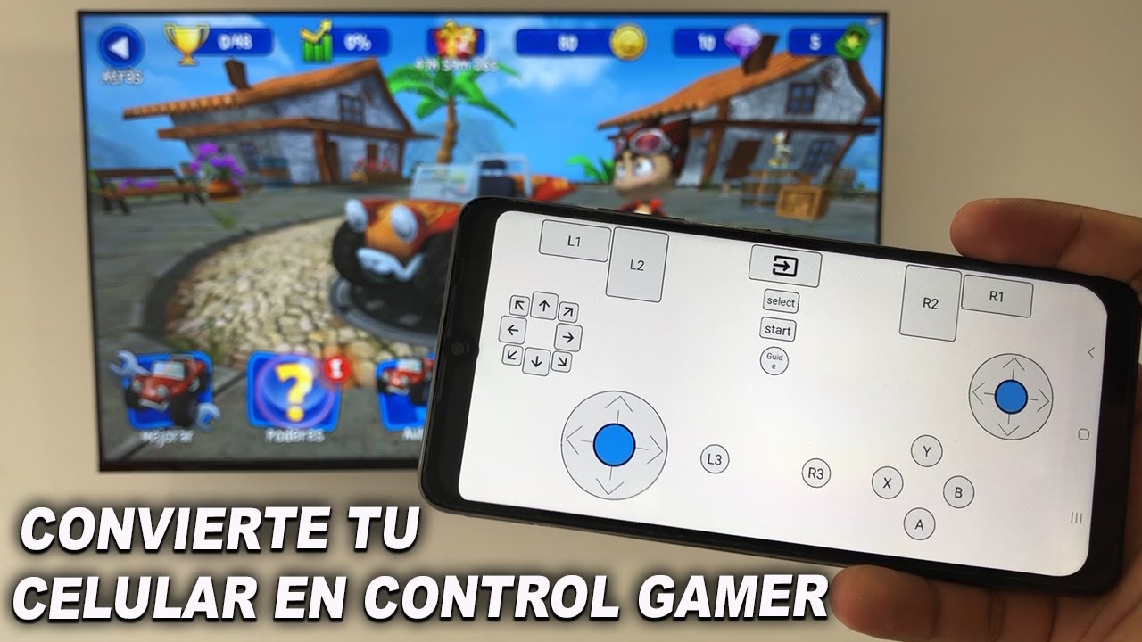 Como usar celular como control gamer para Smart Tv | Convertir celular en mando, Gamepad | Smart Tv