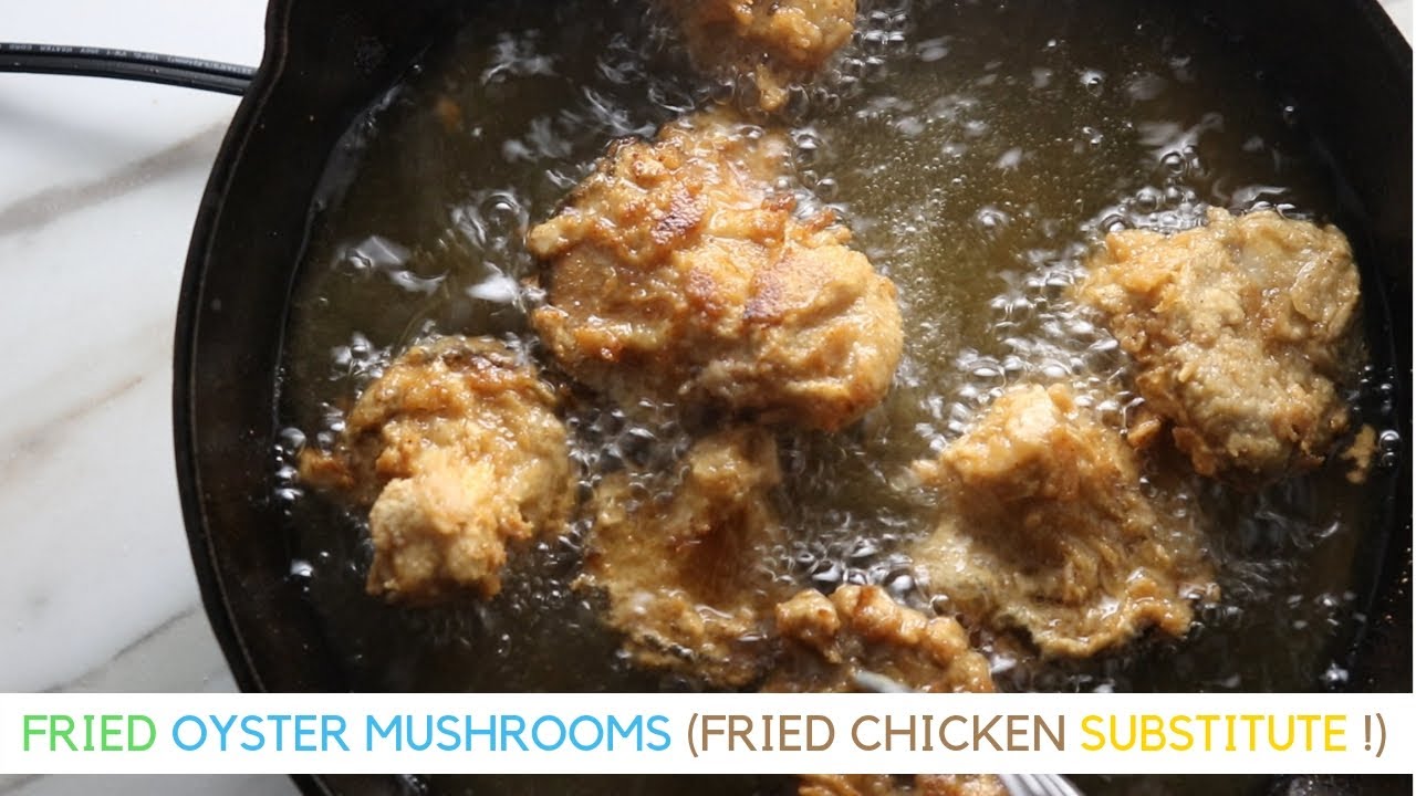 Fried Oyster 🍄 Mushrooms #friedmushrooms #veganrecipes