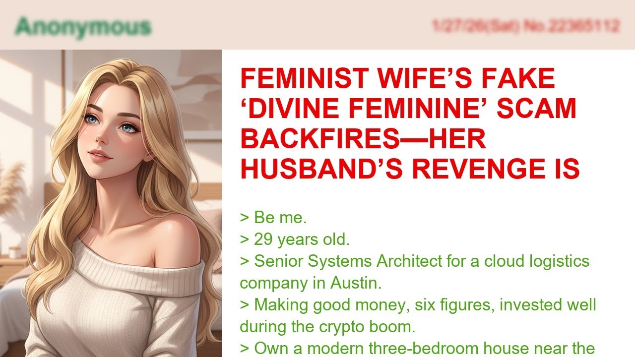 Feminist Wife’s Fake ‘Divine Feminine’ Scam Backfires—Her Husband’s Revenge Is Brutal!