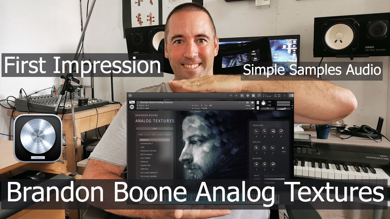 Brandon Boone Analog Textures first impression | Short Review of Simple Samples new library