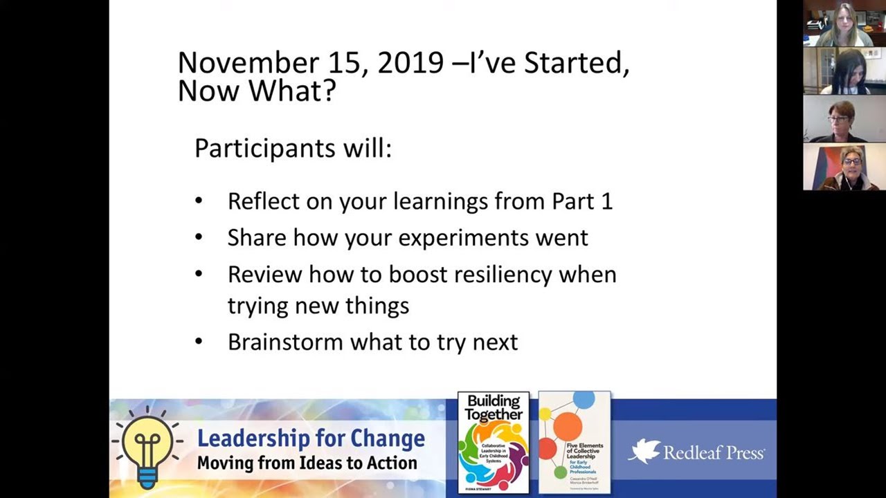 I've Started, Now What? | Webinar Series Part 2 of 5: Leadership for Change