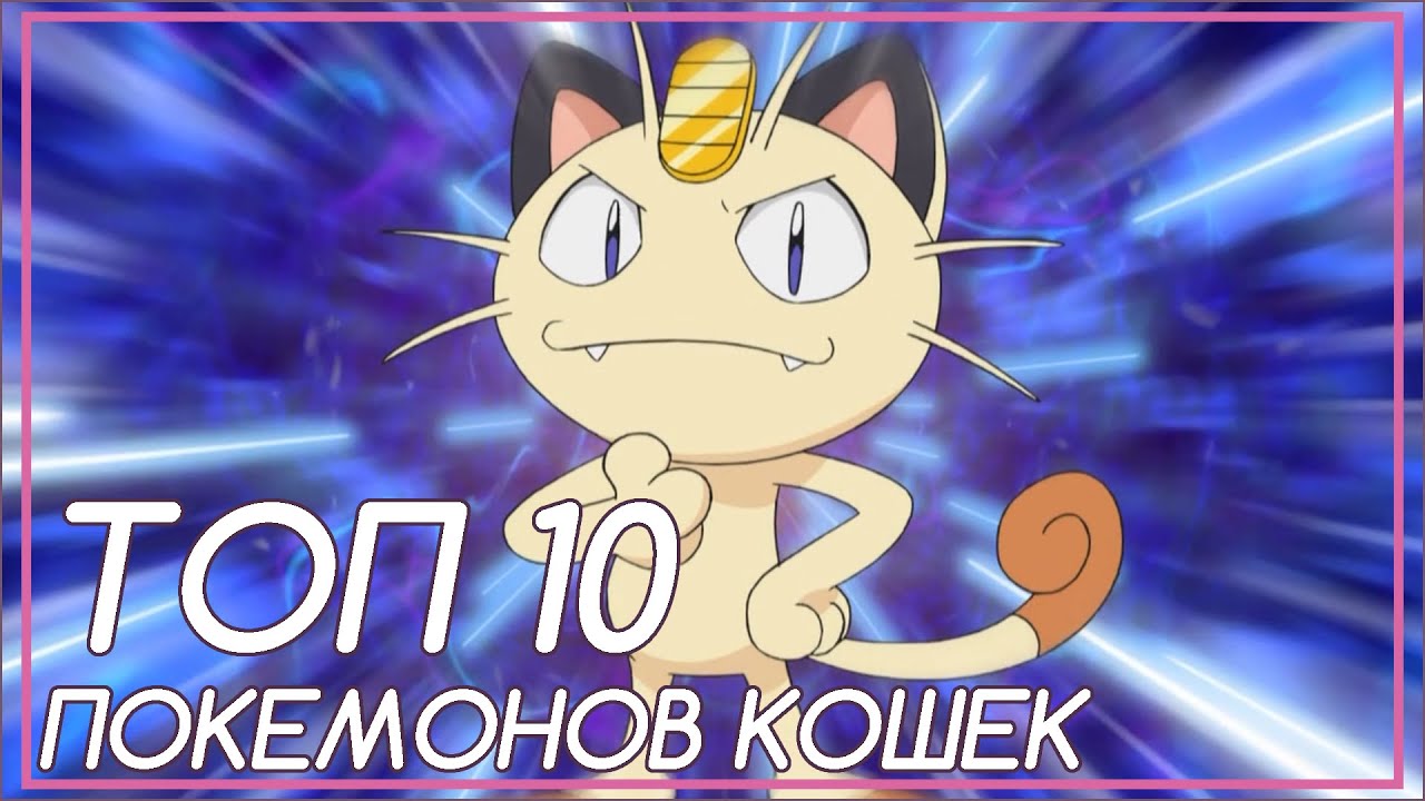 ТОП 10 КОШАЧЬИХ ПОКЕМОНОВ