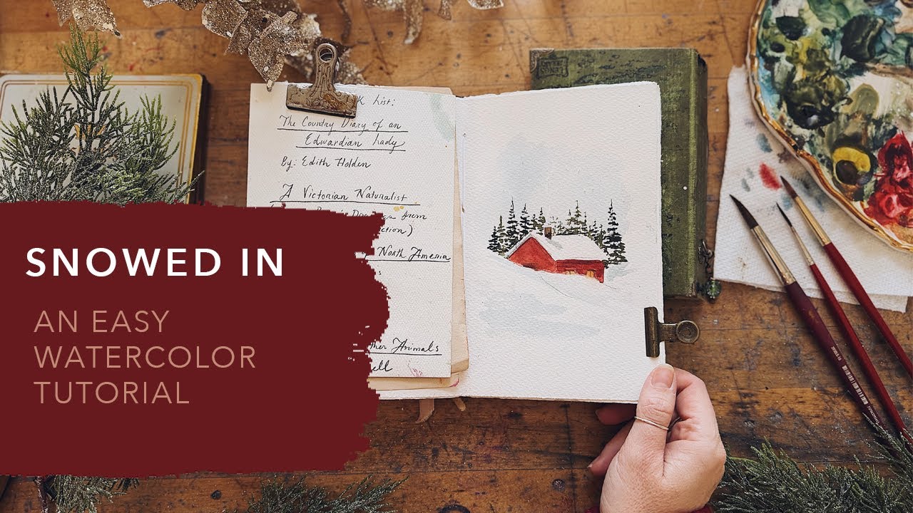 Простой урок по рисованию акварелью &mdash; идеально подходит для акварельного дневника | Приём для рис...