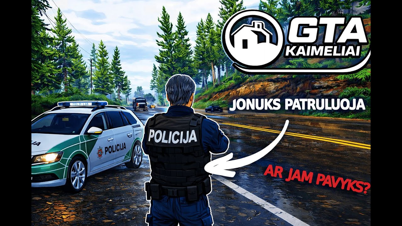 Jonuks patruliuoja #1 | Ar jam pavyks? | GTA Kaimeliai