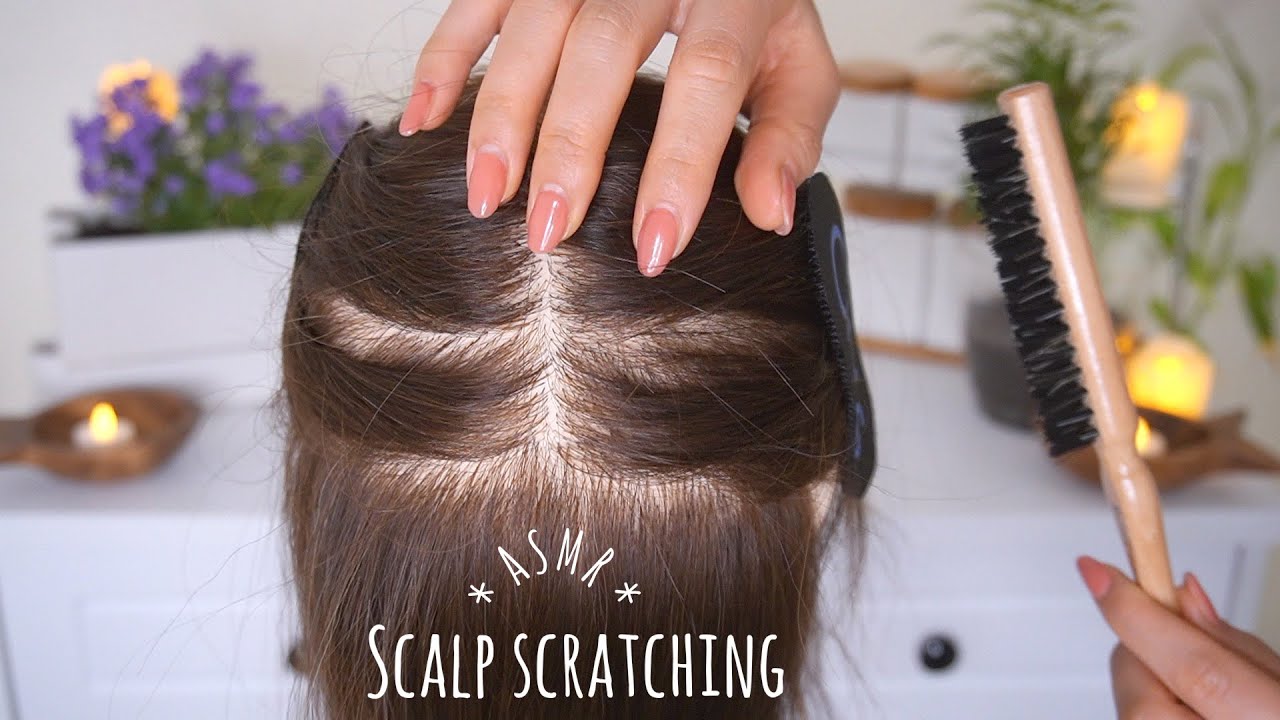 [ASMR] Scalp scratching with nails and brush | Sleep Therapy | Heals Your Anxiety | No Talking