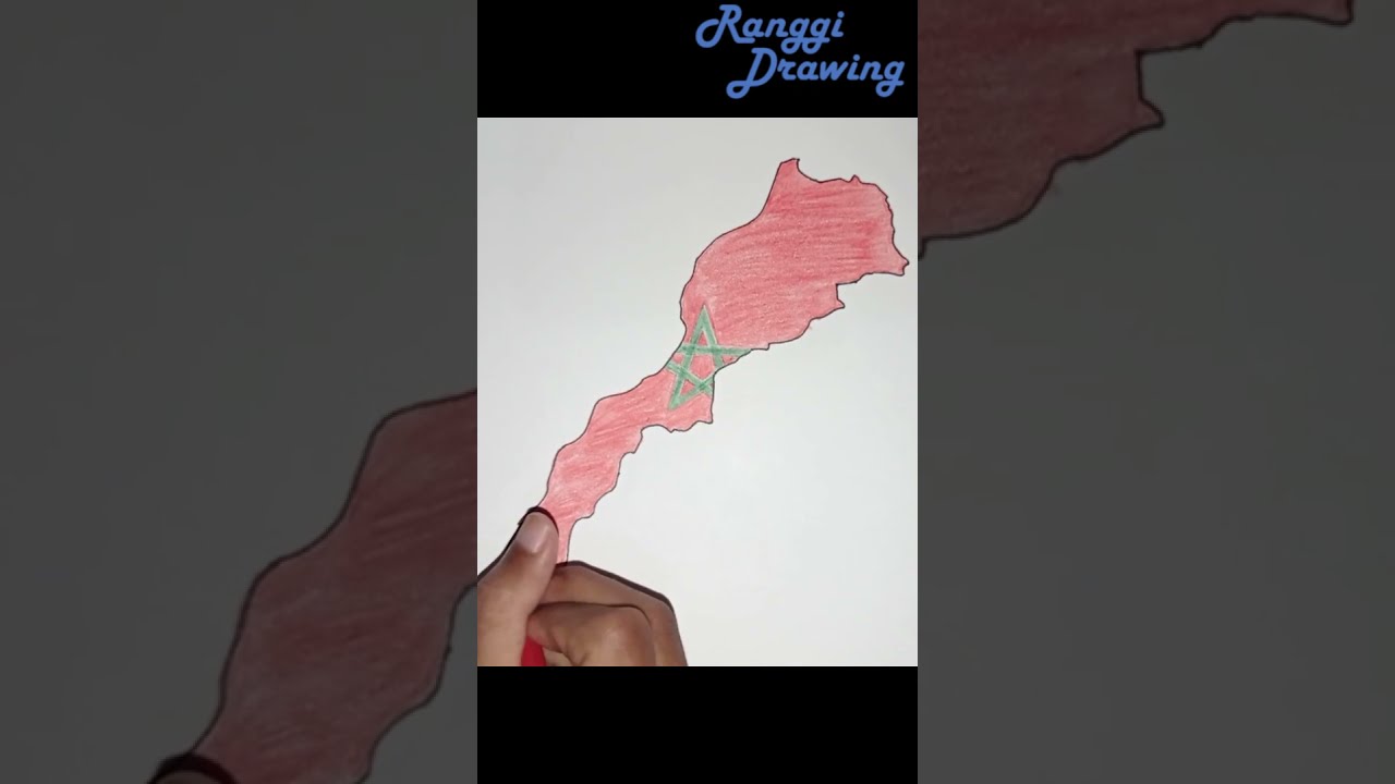 Draw Map of Morocco #Shorts