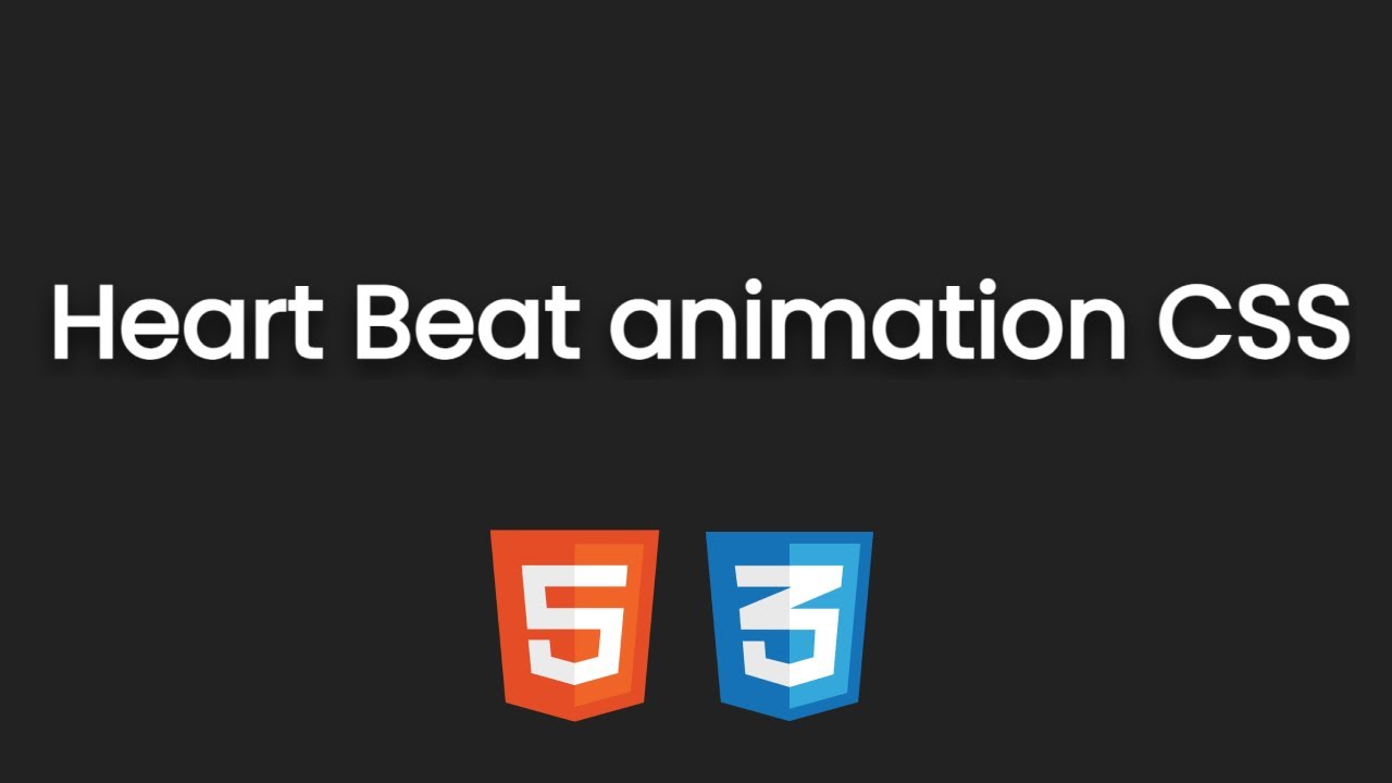 Как сделать анимацию бьющегося сердца на чистом CSS || Heart Beat animation using HTML & CSS