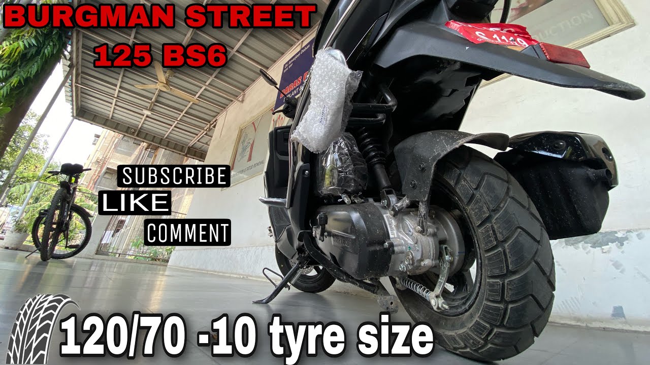 Burgman Street 125 modified | Rear tyre | rear wheel modification | Burgman 2022 | Burgman BS6 New