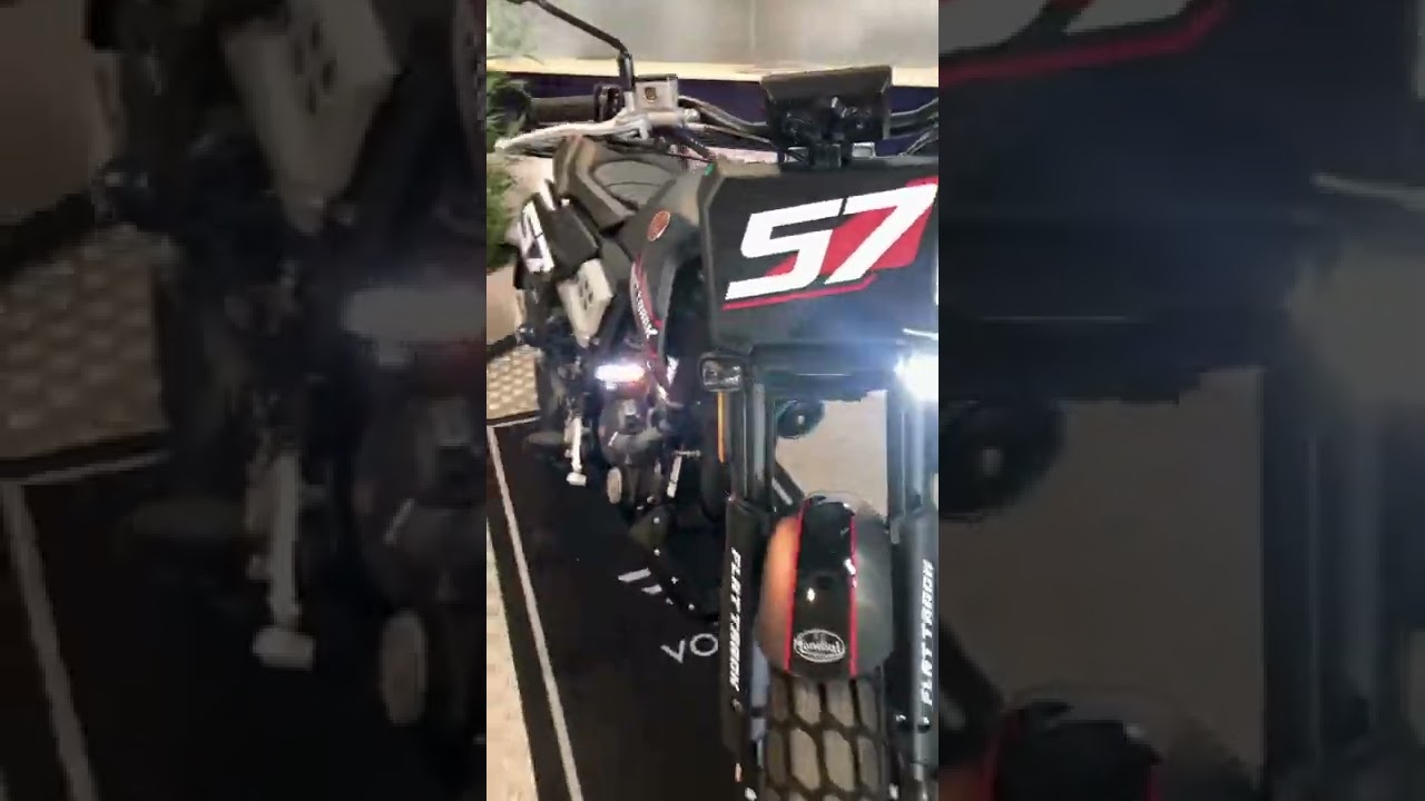 Espectacular la iluminaci&oacute;n full led de la FB Mondial Flat Track 125,.