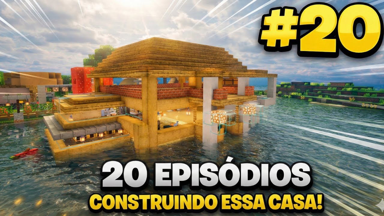 Passei 20 episódios construindo isso no Minecraft… olha o resultado! 🤯 - MInecraft #20