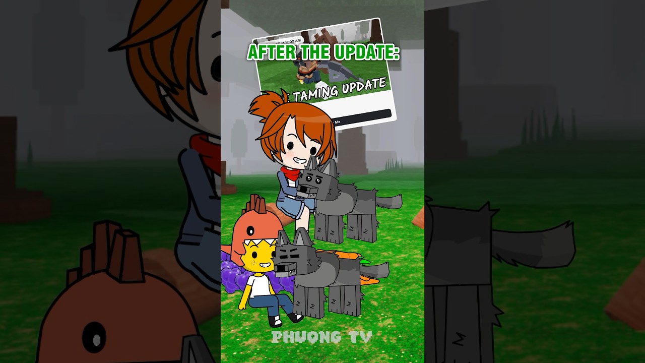 When The &ldquo;TAMING&rdquo; PETS Update in 99 NIGHTS IN THE FOREST #99nightintheforest #roblox