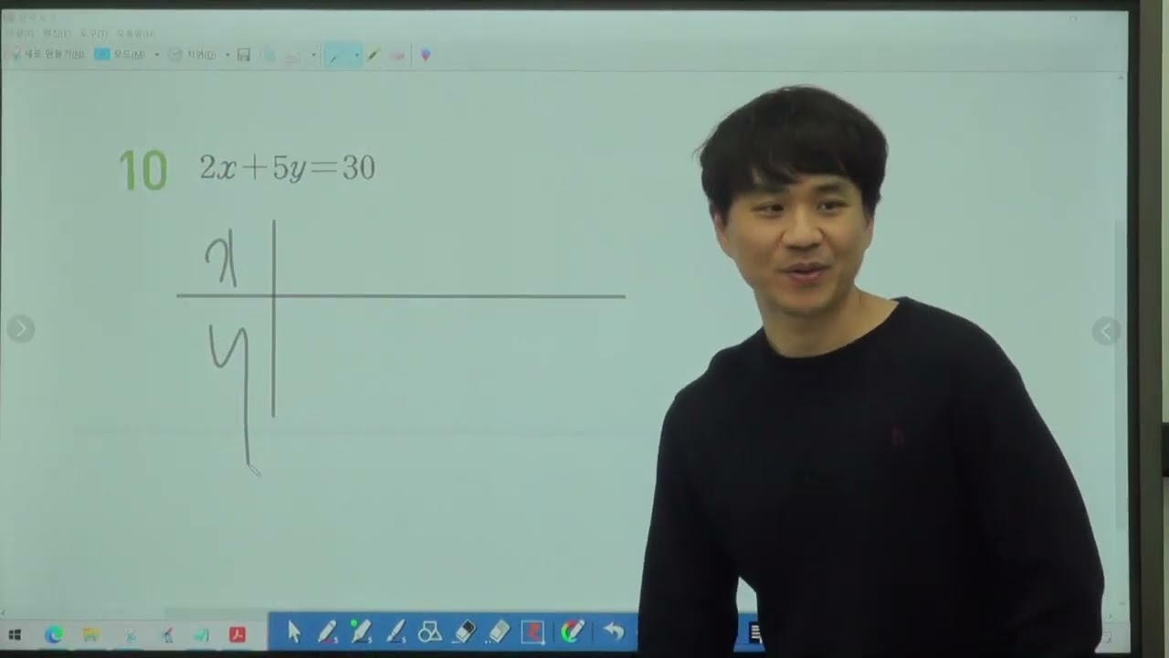 예비중2A) 쎈연산,개념연산 - 미지수가 2개인 연립일차방정식 2/4(수) (2)