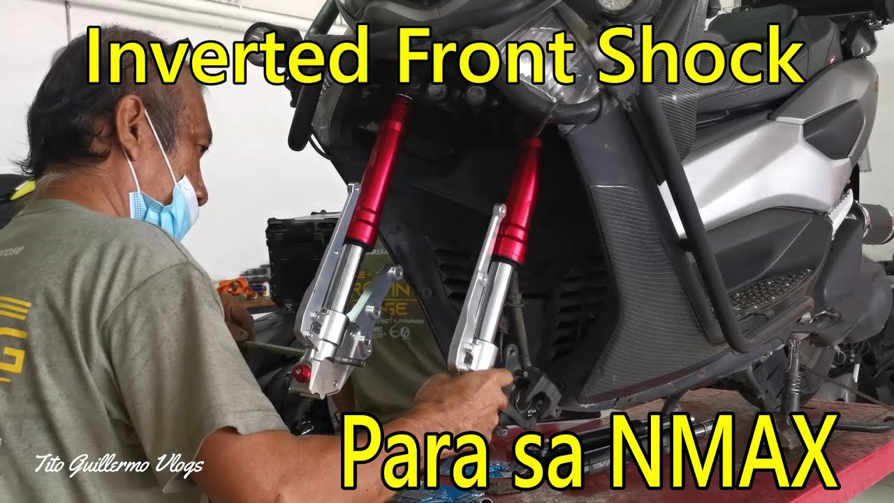 Installing Inverted Front Shock on my NMAX.. Ikinasa sa Benking
