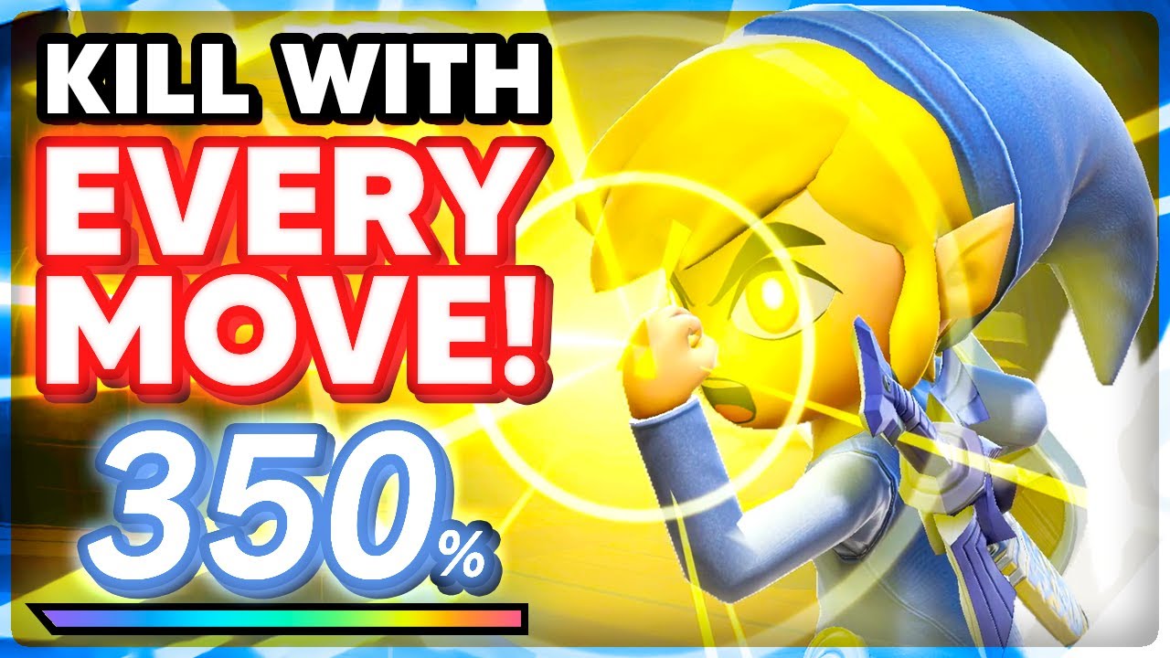 KILLING WITH EVERY TOON LINK MOVE IN SMASH BROS