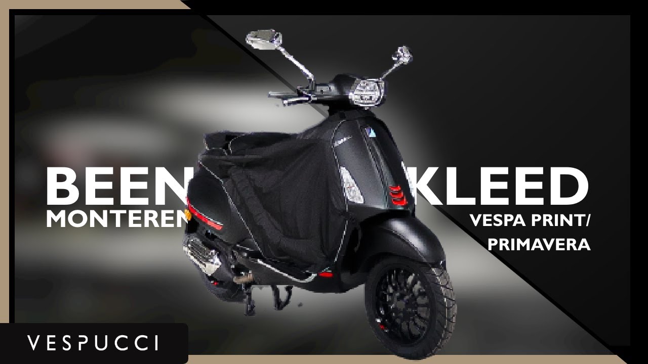 Beenkleed monteren voor de Vespa Sprint / Primavera VESPUCCI