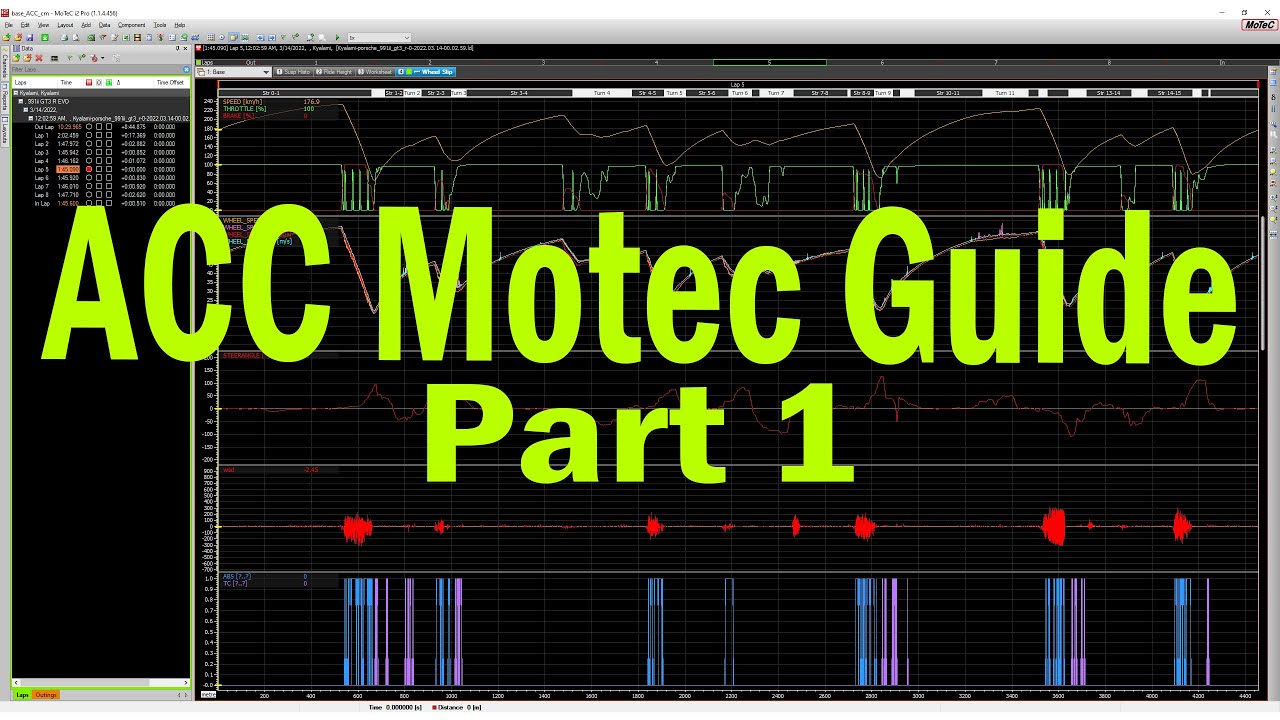 Assetto Corsa Competizione Motec Telemetry Guide - Part 1