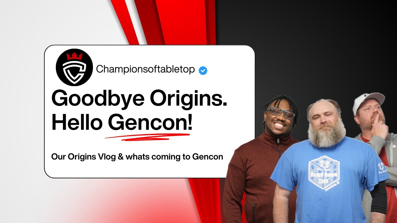 Goodbye Origins, Hello Gencon!  Our Vlog of Origins and the cool stuff you'll see at Gencon