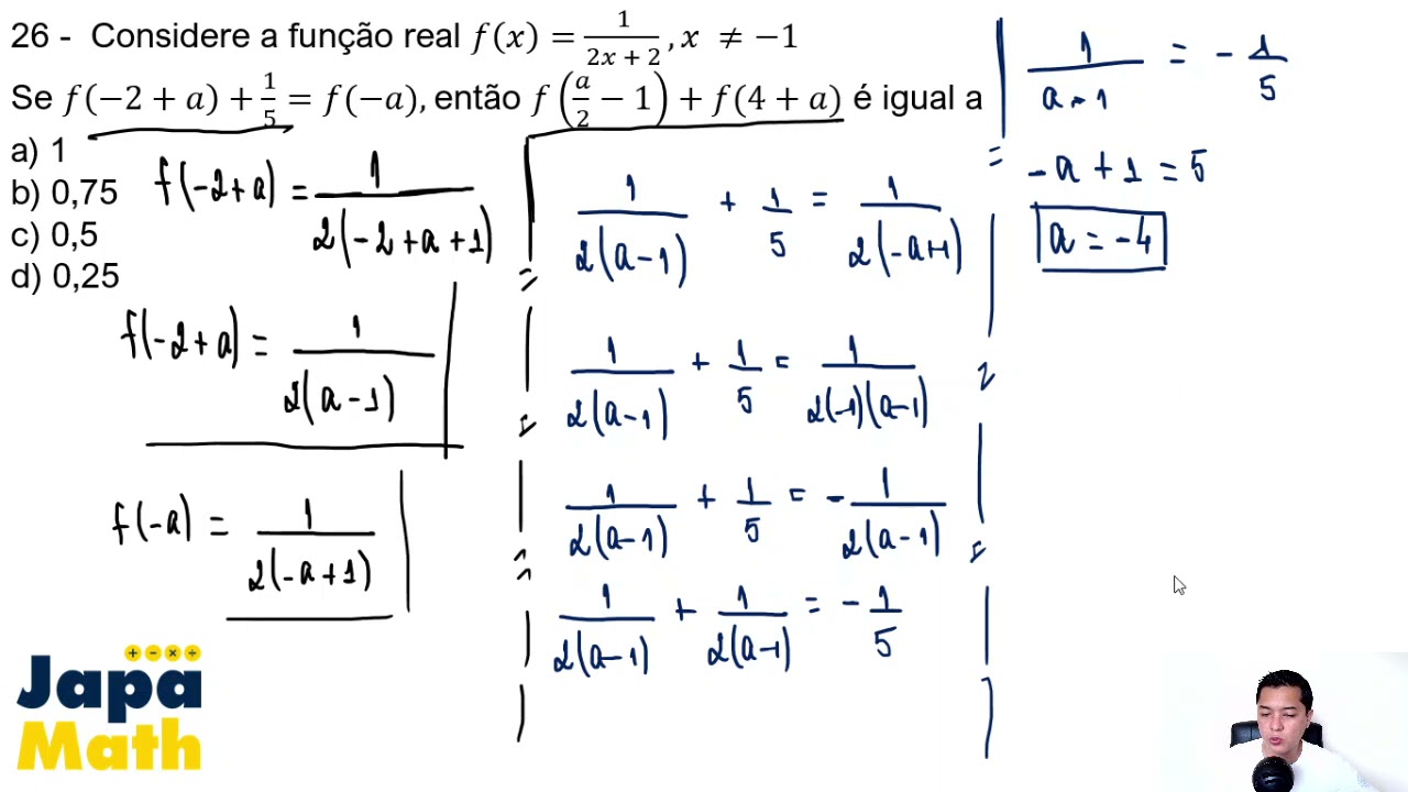 Prova AFA Resolvida(2017 - 2018) - Matemática - Questão 26